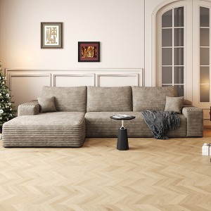 Dewdrop Cloud Sectional Couch ,Modern Modular Sofa with Deep Seat, Upholstered Couches for Living Room Bedroom,No Assembly Required - 1 of 4