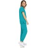 MediChic Womens 8-Pocket Scrubs Set- Mock Neck with 4-Pocket Jogger Scrub Pants - 4 of 4