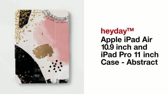 Apple iPad Air 10.9 inch and iPad Pro 11 inch Case - heyday&#8482; Abstract, 2 of 8, play video