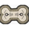 Earth Rugs “Life is Better” Large Dog Bone Braided Pet Tread – Handcrafted Jute, 18" x 28" - 3 of 3