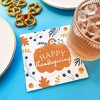 Big Dot of Happiness Happy Thanksgiving Napkins, Fall Harvest Party Decor, White 3-Ply Paper Luncheon Dinner Napkins - 24 Count - 3 of 4