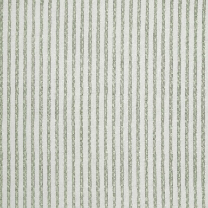 2pc Euro Ticking Stripe 100% Cotton Pillow Sham Green - Laura Ashley, 4 of 10