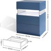 Modern Nightstand with 3 Drawers, Wood End Table Dresser, Bedside Table with Storage, Freestanding Nightstand for Bedroom Hallway Small Space - 3 of 4