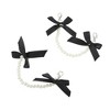 Unique Bargains Bow Pearl Chain Shoelace Charms 1 Pair - 4 of 4