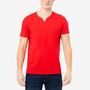 X RAY Men's Basic V-Notch Neck Short Sleeve T-Shirt