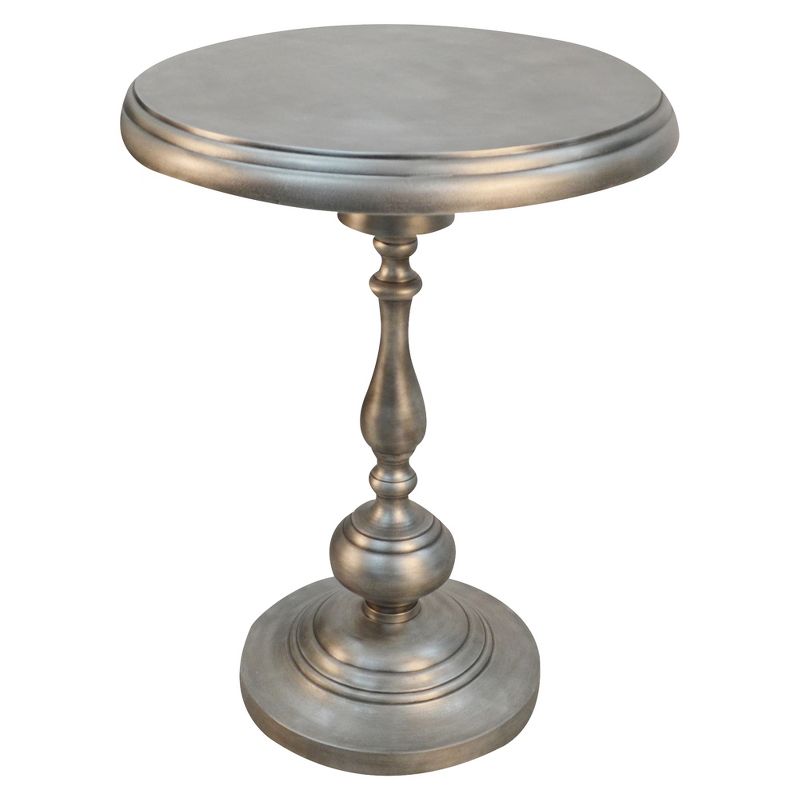 Ian Accent Table Antique Nickle - Carolina Chair and Table, 1 of 5