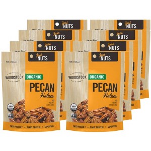Woodstock Organic Pecan Halves - Case of 8/4.5 oz - 1 of 4