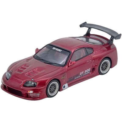 Toyota Supra (A80) "Top Secret" GT300 RHD (Right Hand Drive) Red Metallic 1/64 Diecast Model Car by Inno Models