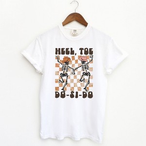 Simply Sage Market Women's Heel Toe Do-Si-Do Short Sleeve Garment Dyed Tee - 1 of 2