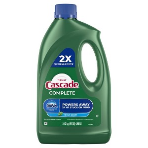 Cascade Complete Dishwasher Detergent Liquid Gel, Dish Detergent, Dishwasher Soap, Fresh, 75oz - 1 of 1