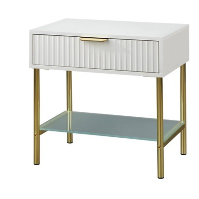 Russo Channel Front End Table with Drawer - Lifestorey