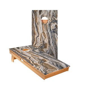 Dark Marble Cornhole Boards - ACA Star Series - 1 of 3