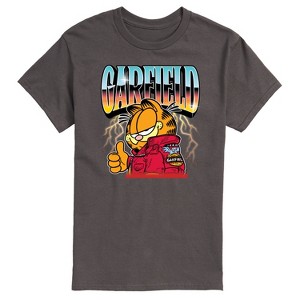 Men's - Garfield - Thumbs Up Motorcycle Short Sleeve Graphic T-Shirt - 1 of 4