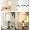 ROTTOGOON 23" Table Lamps Farmhouse Rustic USB Ports Touch Control 3-Way Dimmable 2 LED Night Lights 2700K Bulbs 2-Pack - 3 of 4