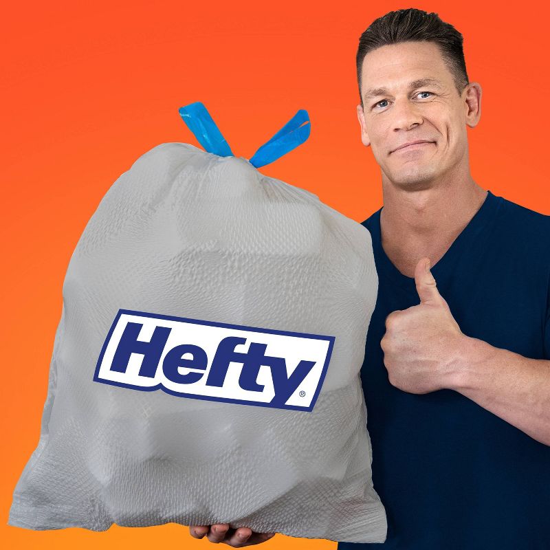 Hefty Ultra Strong Tall Kitchen Drawstring Trash Bags made with Recovered Materials - Clean Burst - 13 Gallon - 50ct, 5 of 10