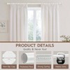 Tension Curtain Rod 51 - 168 In Heavy Duty Long Outdoor Patio Window Shower Bathroom Closet No Drilling Retractable Spring White - 2 of 4