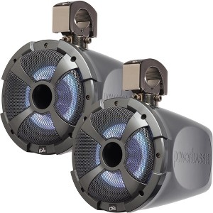 PowerBass XL-POD8LRG - 8" Long Range Pod Speaker System with RGB LED - Pair - 1 of 2