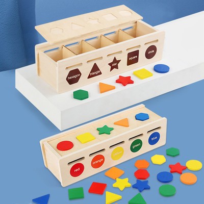 Acoinel New Children's Color Shape Classification Toys, Mini Blocks Building Sets