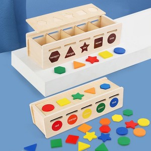 Acoinel New Children's Color Shape Classification Toys, Mini Blocks Building Sets - 1 of 2