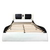 Queen Size Upholstered Platform Bed with LED Lighting and Bluetooth - 3 of 4