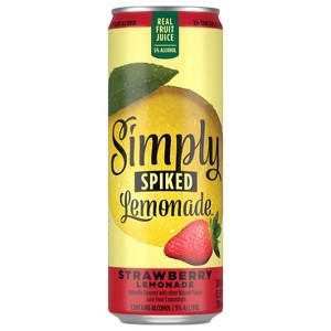 Simply Spiked Strawberry Lemonade - 24 fl oz Can - 1 of 4