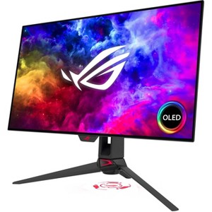ASUS ROG Swift 27" WOLED 240Hz .03ms Gaming Monitor - 2560 x 1440 WOLED Display @ 240Hz - FreeSync Premium & G-sync Compatible - 450 Nit Brightness - 1 of 4