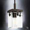 Urban Ambiance Luxury Modern Farmhouse Modern Pendant,  11-7/8"H x 6-1/2"W SQ,  Olde Bronze Finish, UHP2446 - 3 of 4