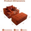 MAXYOYO Oversized Chaise Lounge Sofa, Upholstered Lounge Chair with 3 Pillows for Living Room, Bedroom, No Assembly Required - 3 of 4
