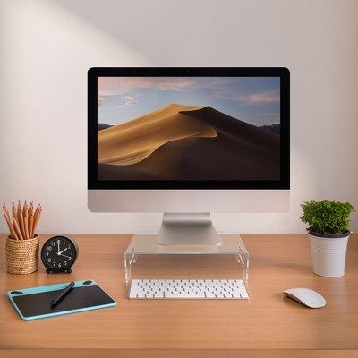 Clear Acrylic Monitor Stand with Carry Handles
