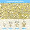 Unique Bargains No Hole ABS Round Faux Pearl for Vase Fillers DIY Home Decoration 500 Pcs - 2 of 4