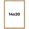 PosterPalooza | Classic Modern Gold Picture Frame - UV Acrylic, Foam Board Backing, Hanging Hardware - 2 of 4