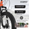 26Inch Full Suspension Mountain Bike, 21 Speeds Dual Disc Brake Mountain Bike, Trail Beach Snow City Bikes For Men Women Outdoor Cycling - 4 of 4