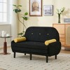 Racxily Corduroy Love Seat, Sleeper Soaf, Day Bed Recliner with Storage Pocket USB Charger, A multiform Couch for Living room - 2 of 4
