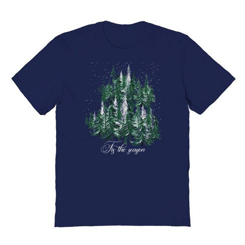 Rerun Island Men's Christmas Tis The Season Short Sleeve Graphic Cotton T-shirt - image 1 of 1