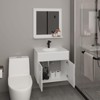 SEVOBAL Bathroom Vanities 30in Bathroom Mirror Cabinet with Two Interior Shelves for Bathroom Storage, White, 29.92"*24.8"*12.6" - 2 of 4