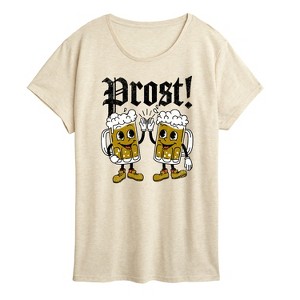 Women's - Instant Message - Oktoberfest Prost Beers Short Sleeve Graphic T-Shirt - 1 of 4