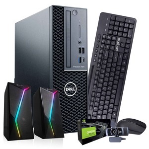 Refurbished Dell Precision 3431 Desktop Computer-Intel i5-NVIDIA Quadro P620-32GB RAM-500GB+1TB SSD-Speaker-Webcam-Win 11 Pro-Manufacturer Refurbished - 1 of 4