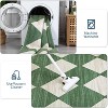 Runner Rug Washable Distressed Trellis Rug, Bedside Modern Checkered Office Carpet Low Pile Neutral Soft Nursery Carpet - 4 of 4