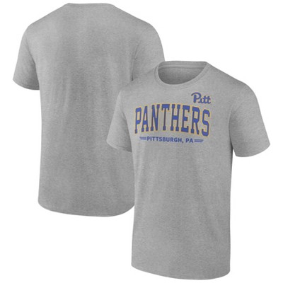 NCAA Pitt Panthers Men's Gray Bi-Blend T-Shirt