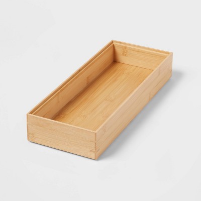 Stackable Bamboo Drawer Organizers – Set of 6