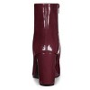 Allegra K Women's Pointed Toe Side Zip Chunky Heels Ankle Booties - 4 of 4