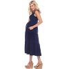Maternity Scoop Neck Tiered Midi Dress - White Mark - 2 of 3