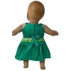 Doll Clothes Superstore Green Sundress Fits 15-16 Inch Baby Dolls - 4 of 4