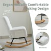 NicBex Nursery Rocking Chair,Upholstered Glider Accent Chair Armchair with Pocket for Living Room,Bedroom,Nursery - 3 of 4