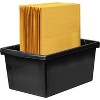 Storex Medium Classroom Storage Bin 16.75" x 11.87" x 8.28" Black (STX61429U06C) - 3 of 3