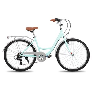 HILAND Flare Retro Cruiser City Bike for Women Men, 26 inch Step-Through Urban Commuter Bicycle - 1 of 4