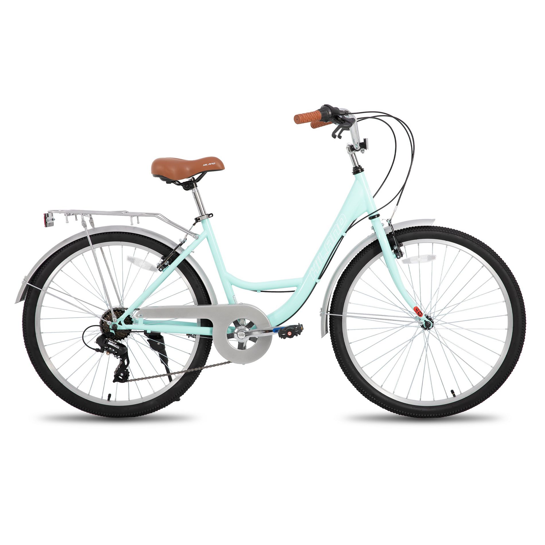 HILAND Flare Cruiser City Bike for Adults, Green