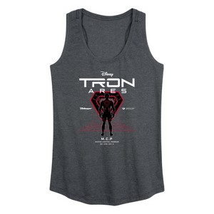 Women's - TRON Ares - Tron Dark Digital Graphic Racerback Tank - 1 of 4