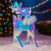 Kurt Adler Pre-Lit RGB LED Magical Holographic Iridescent Reindeer, 26.8in - 3 of 3