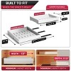 Sorbus 2 Pack Pull-Out Sliding Storage Rack for Kitchen & Bathroom - 3 of 4